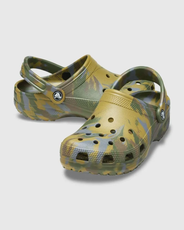 New CROCS Classic Marbled Clogs