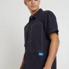 Outlet LARRIET Cliff Short Sleeve Shirt In Navy