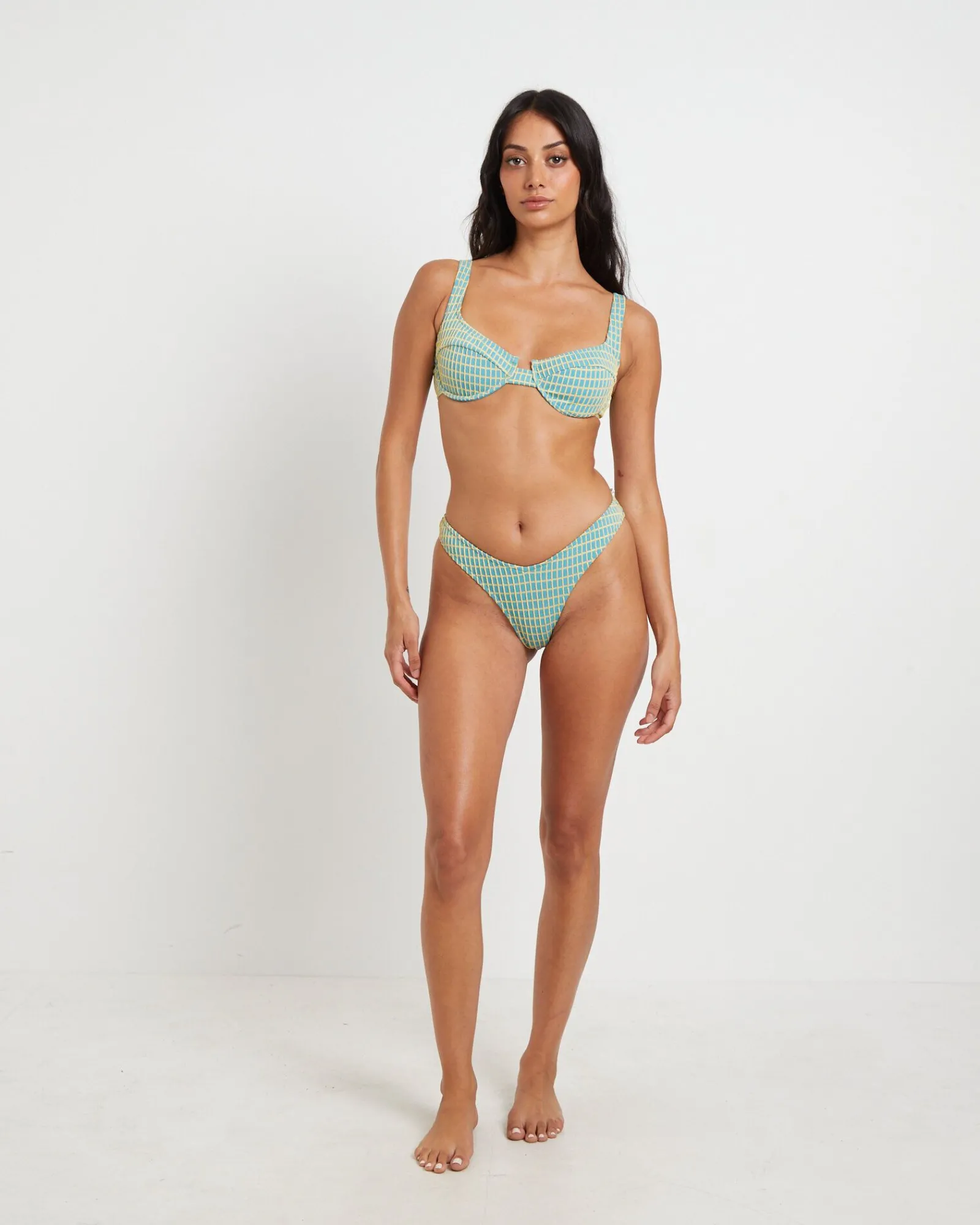 clueless_plaid_underwire__2.webp Clearance INSIGHT Clueless Plaid Underwire Bikini Set In Assorted