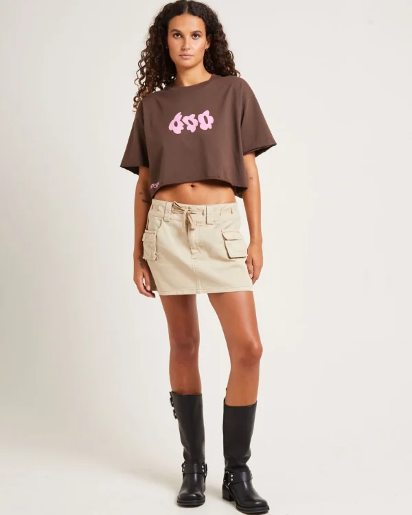 Best INSIGHT Codie Mid Rise Cargo Skirt Stone