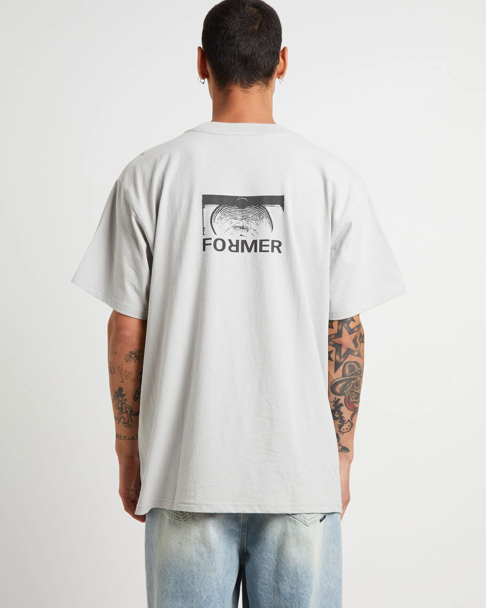 collision_crux_short_slee_1.webp Hot FORMER Collision Crux Short Sleeve T-Shirt In Concrete Grey