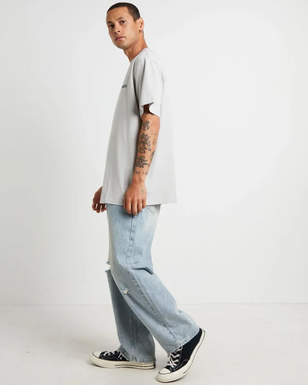 Hot FORMER Collision Crux Short Sleeve T-Shirt In Concrete Grey