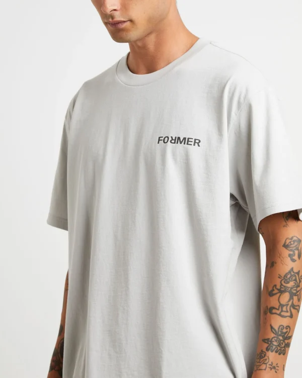 Hot FORMER Collision Crux Short Sleeve T-Shirt In Concrete Grey