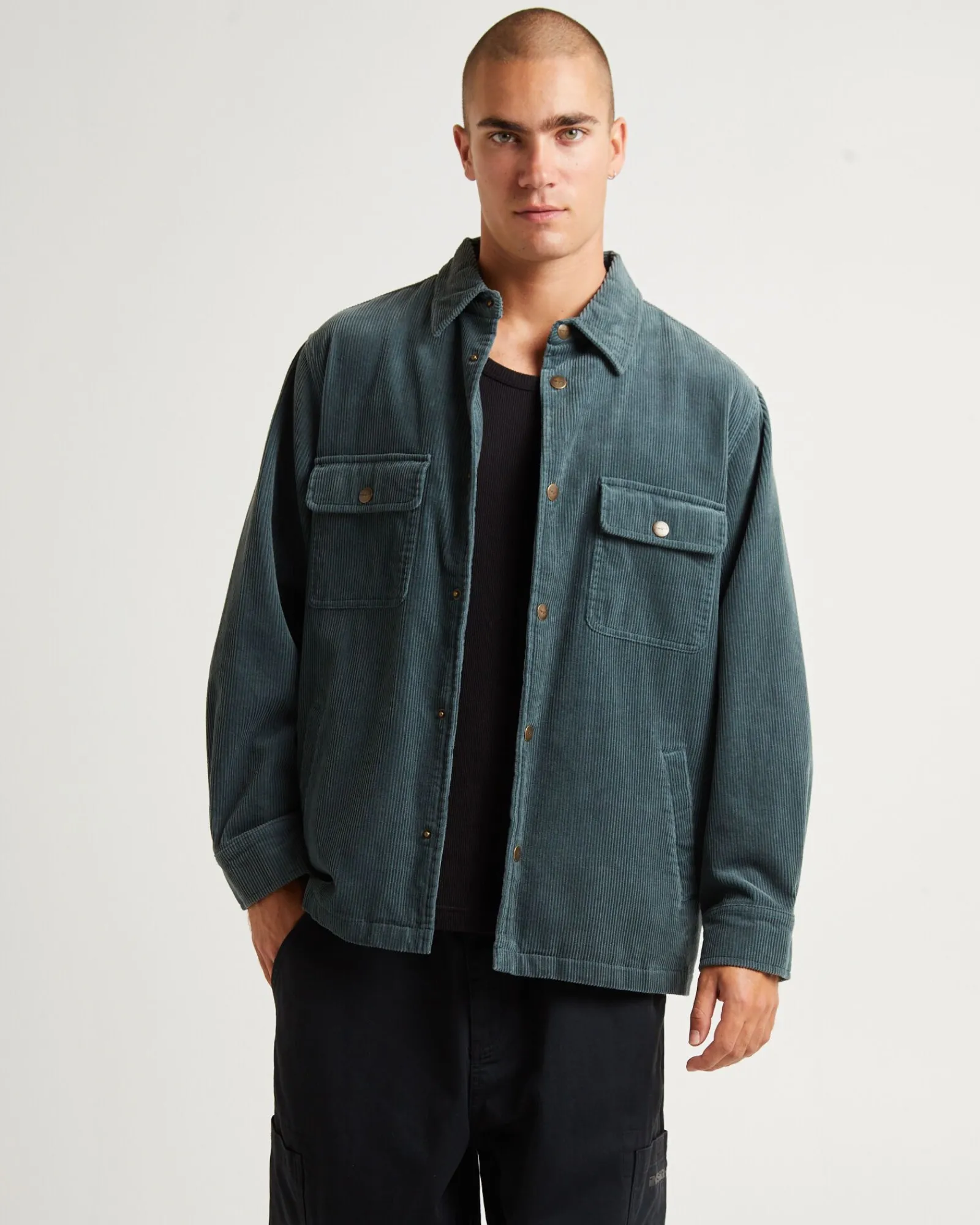 conditions_cord_long_slee_0-2.webp Discount INSIGHT Conditions Cord Long Sleeve Overshirt Teal