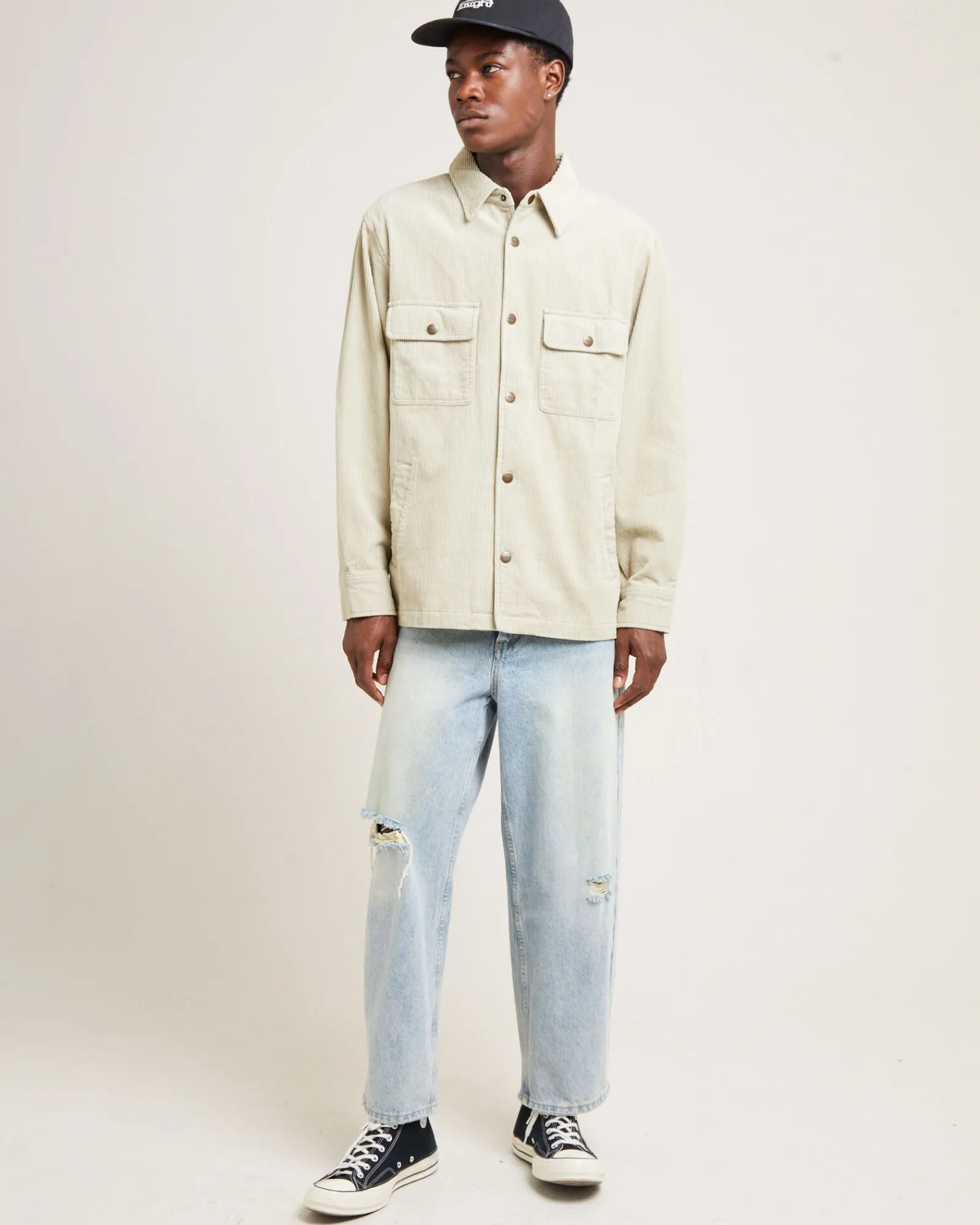 conditions_cord_long_slee_2-1.webp Best Sale INSIGHT Conditions Cord Long Sleeve Overshirt Tan