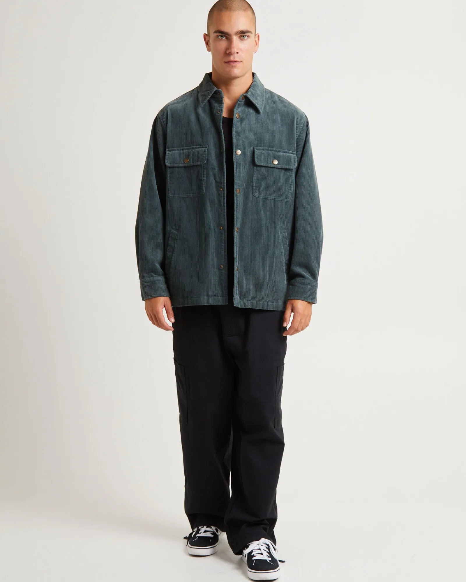 conditions_cord_long_slee_2-2.webp Discount INSIGHT Conditions Cord Long Sleeve Overshirt Teal