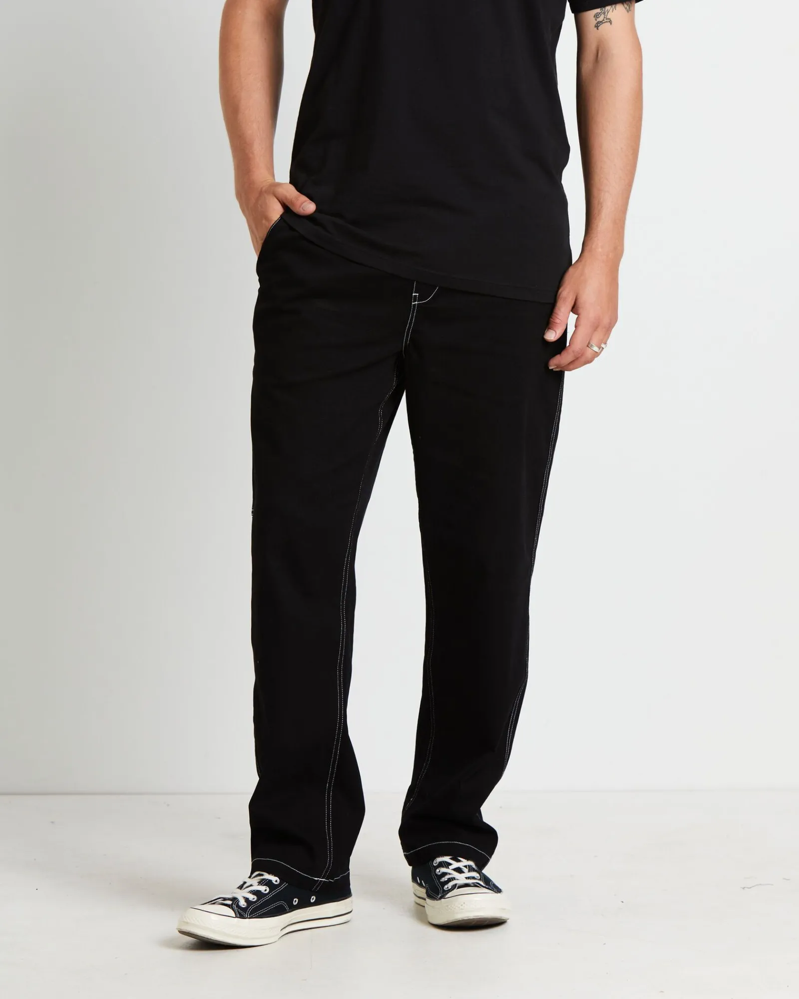 contrast_stitch_carpenter_0.webp New TAIKAN Contrast Stitch Carpenter Pants In Black
