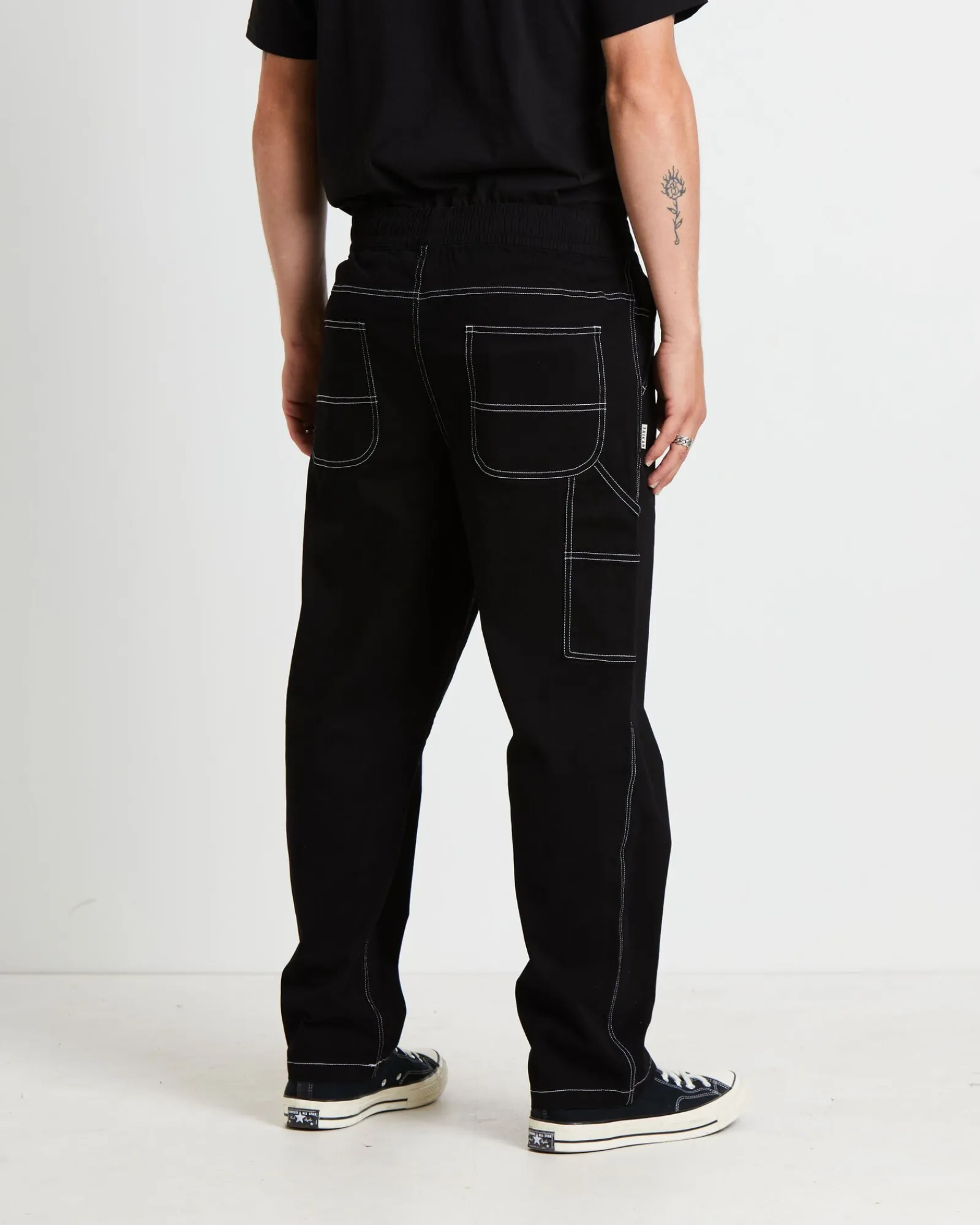 contrast_stitch_carpenter_1.webp New TAIKAN Contrast Stitch Carpenter Pants In Black