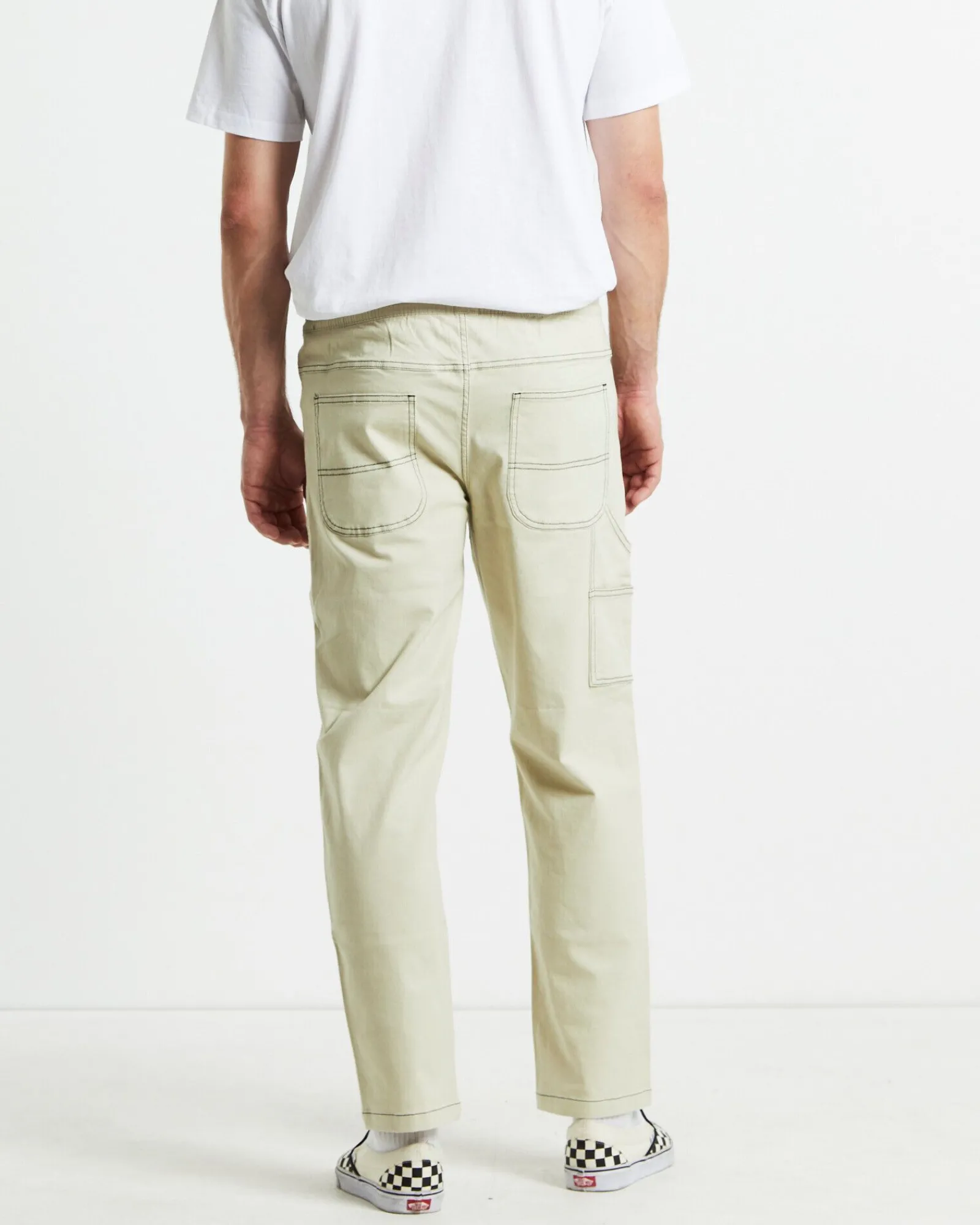 contrast_stitch_pants_cre_1.webp Clearance TAIKAN Contrast Stitch Pants Cream