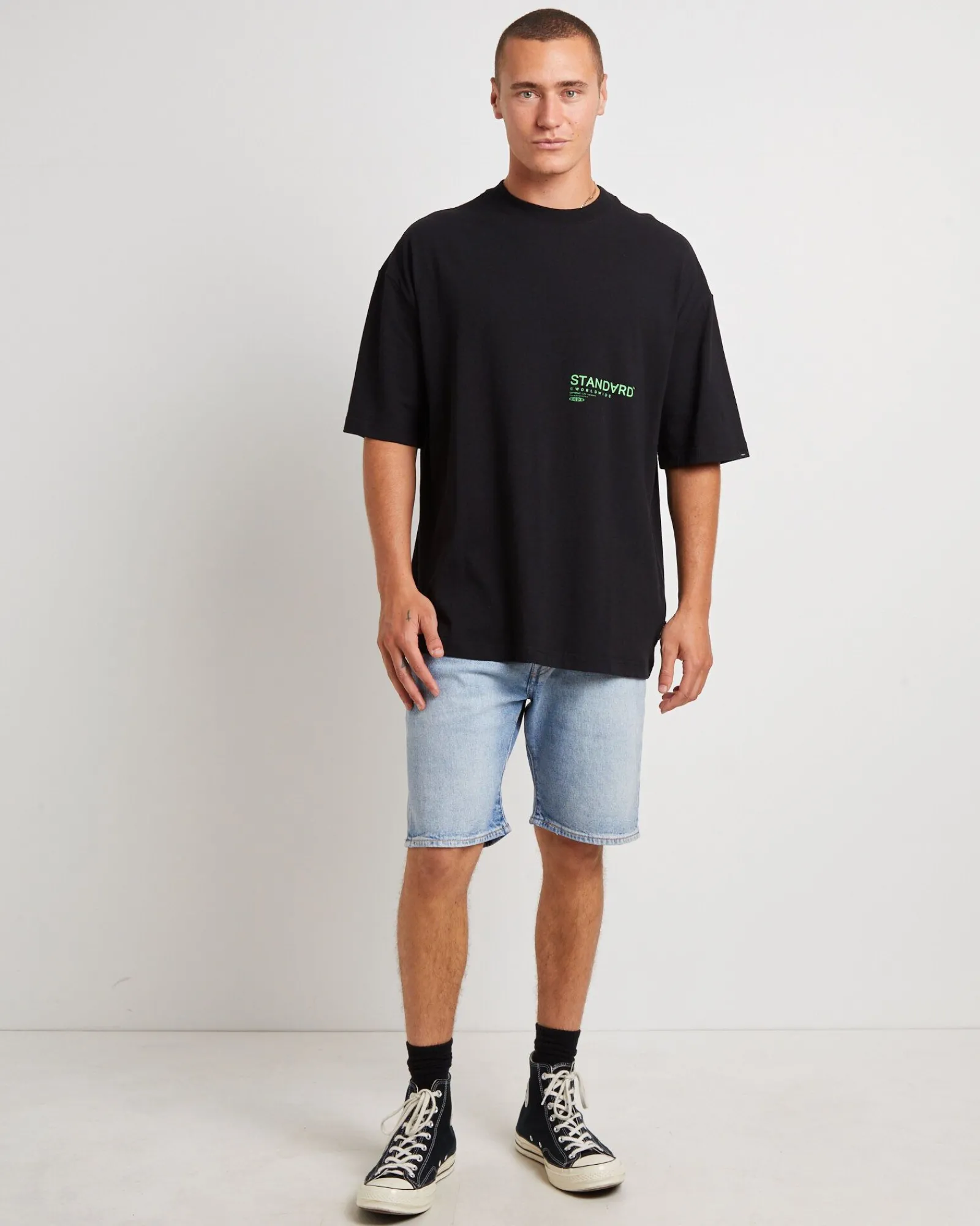 copyright_short_sleeve_ts_2.webp Best Sale STANDARD JEAN CO Copyright Short Sleeve T-Shirt In Black