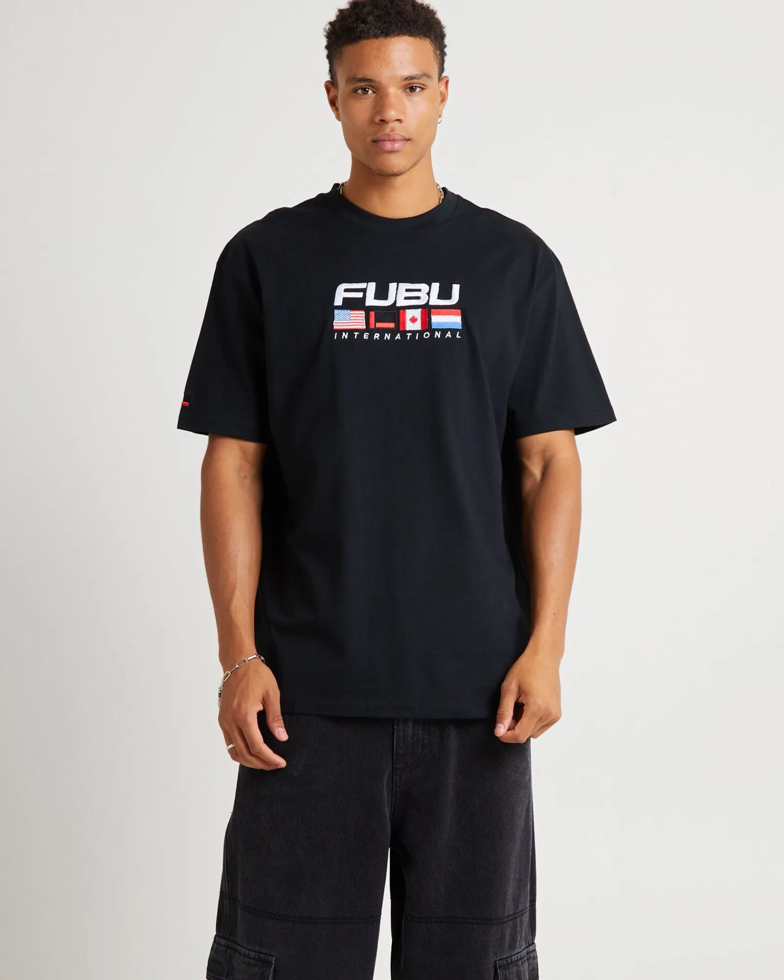 corporate_international_s_0-1.webp Online FUBU Corporate International Short Sleeve T-Shirt Black