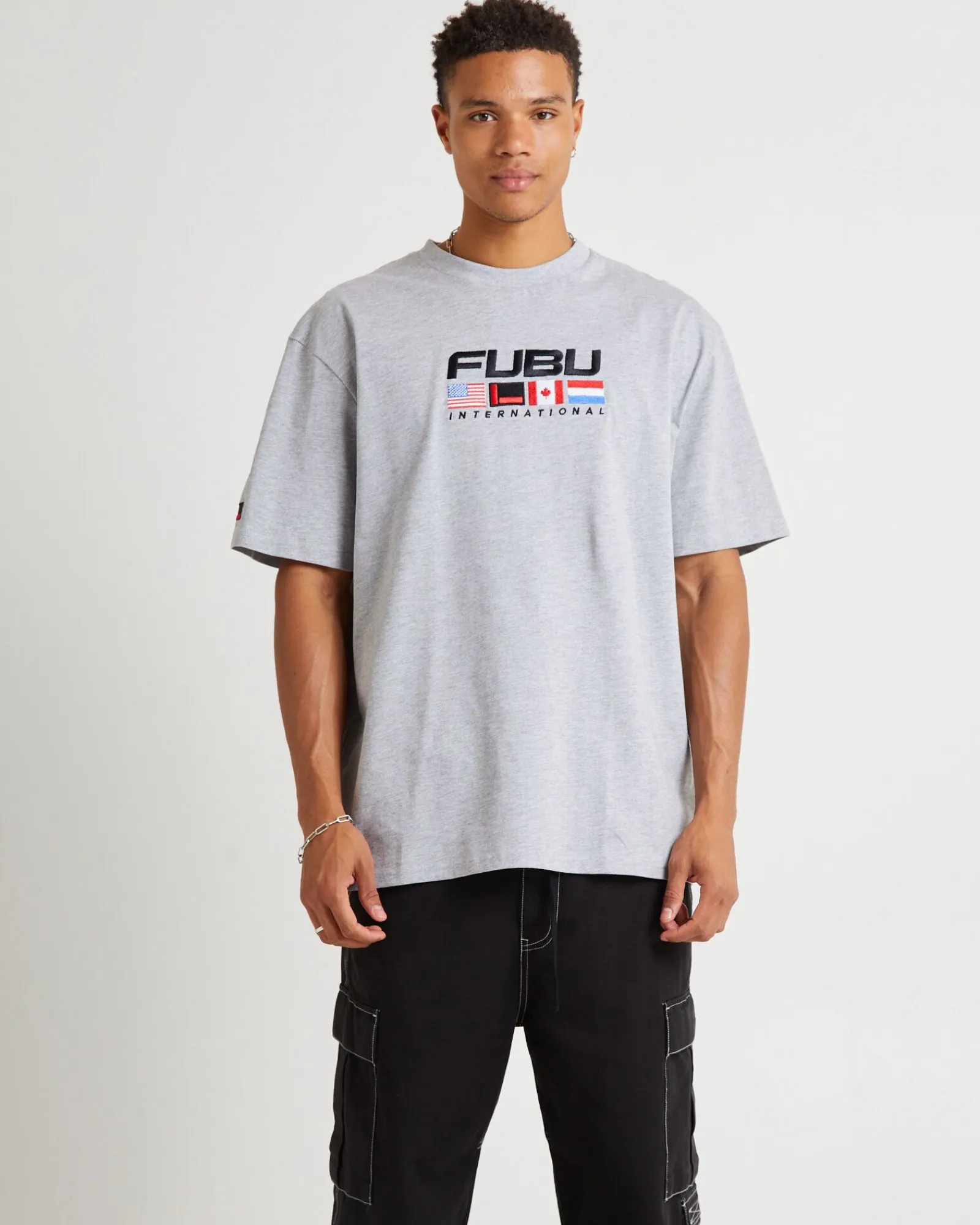 corporate_international_s_0.webp Discount FUBU Corporate International Short Sleeve T-Shirt Grey