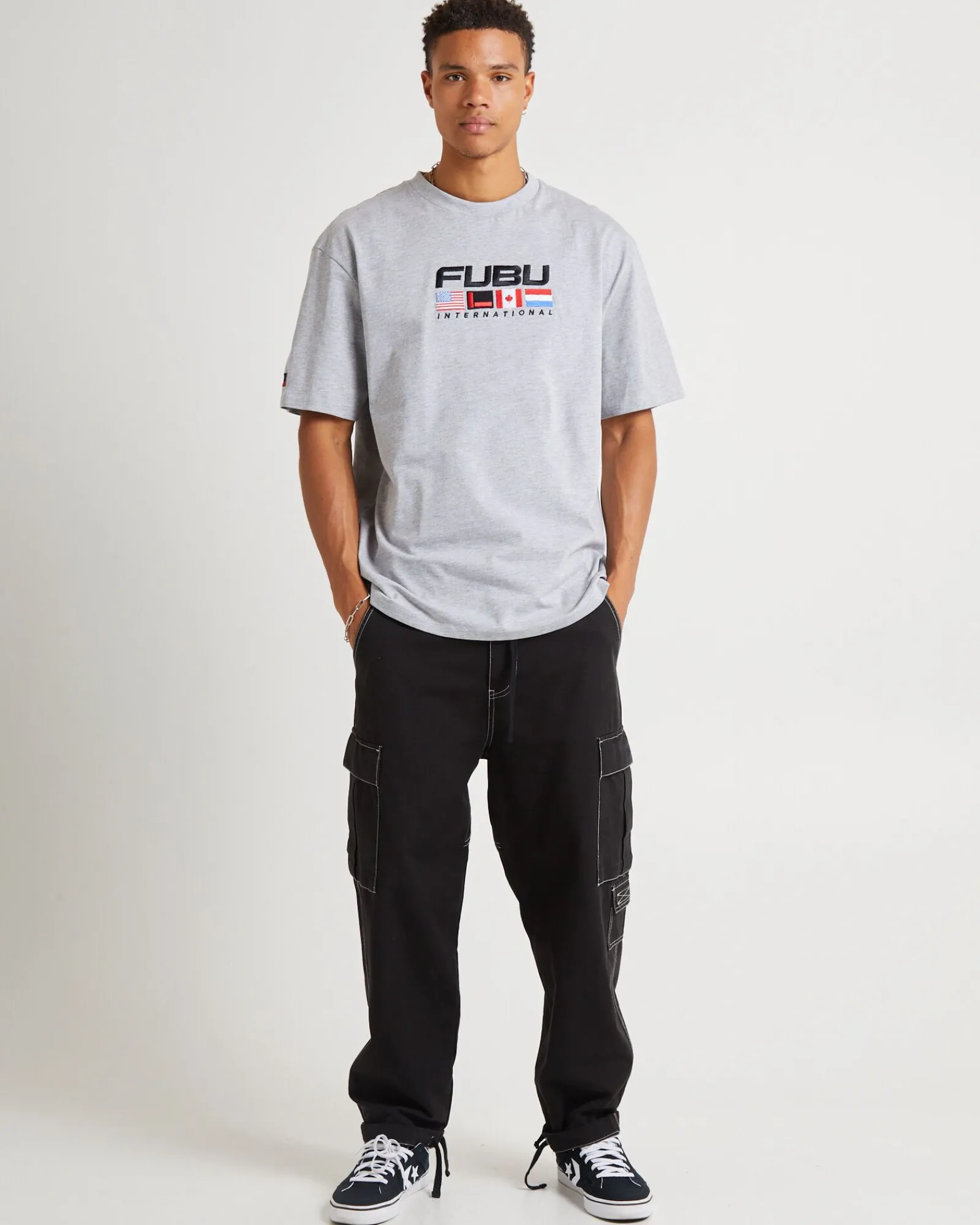 corporate_international_s_2.webp Discount FUBU Corporate International Short Sleeve T-Shirt Grey