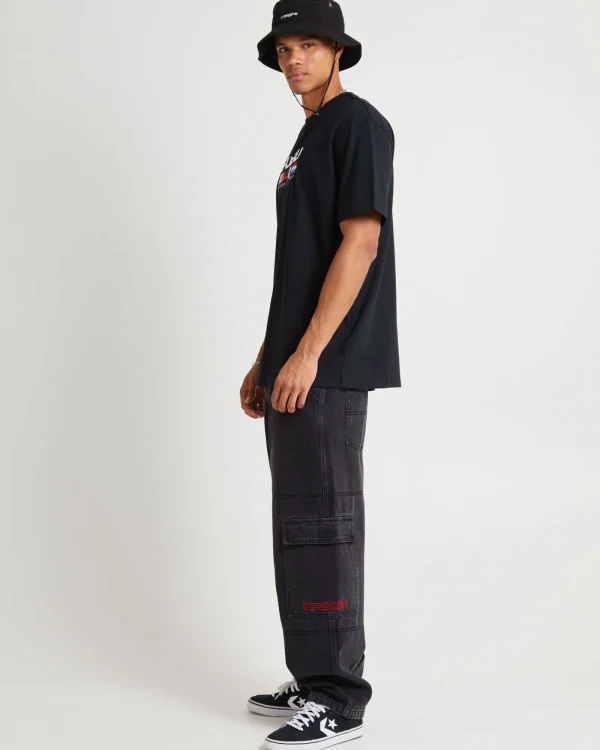 Online FUBU Corporate International Short Sleeve T-Shirt Black