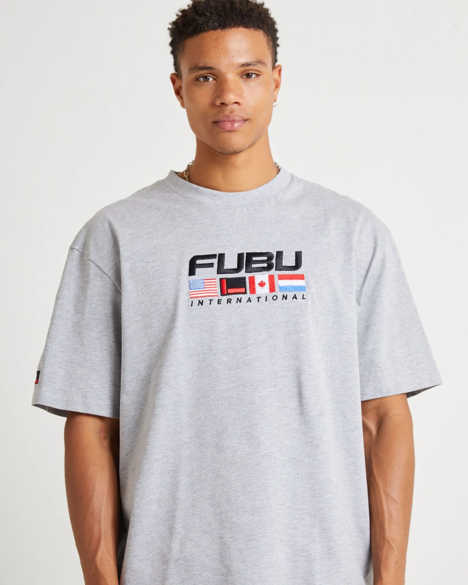 corporate_international_s_4.webp Discount FUBU Corporate International Short Sleeve T-Shirt Grey
