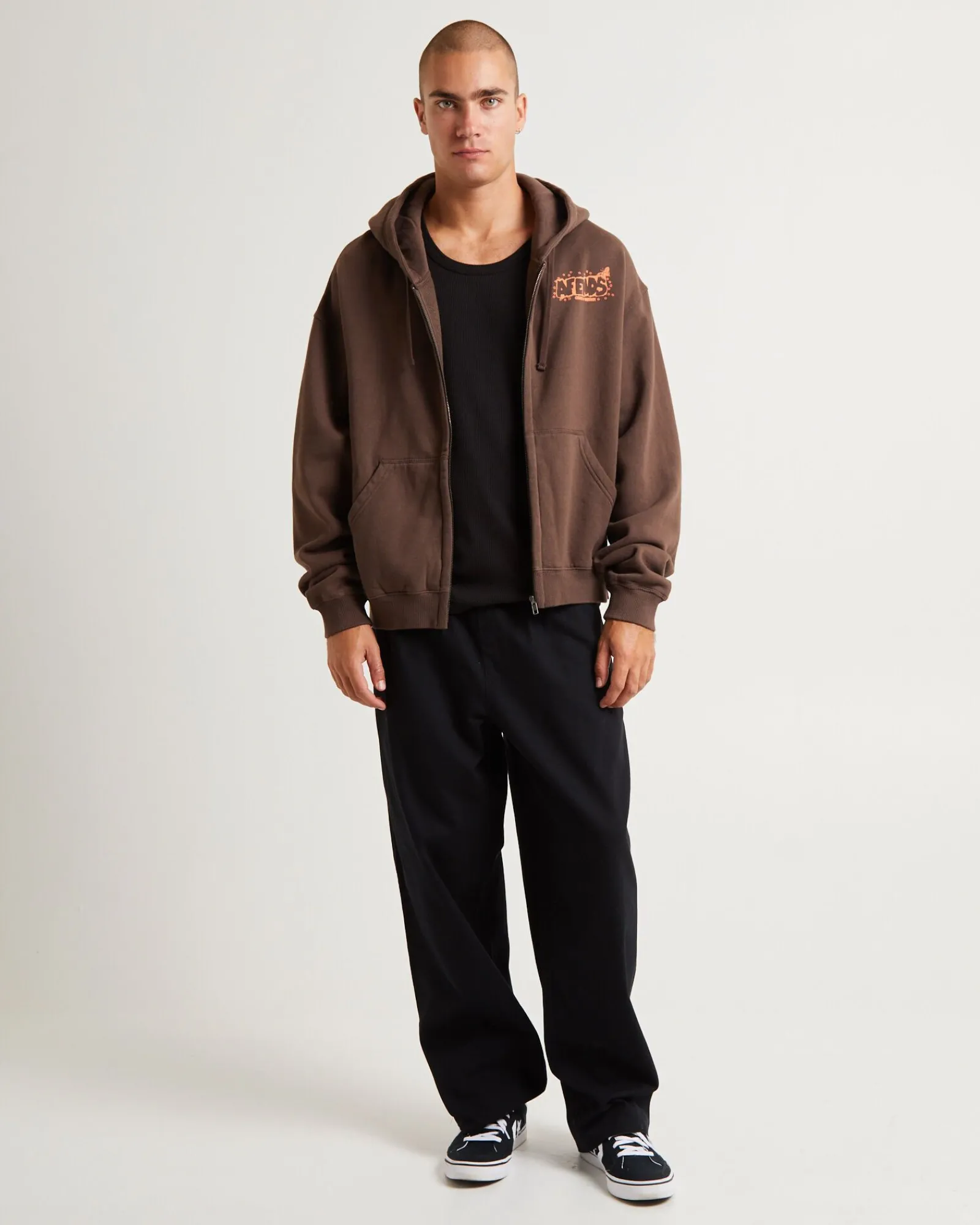 cosmic_life_recycled_zip__2.webp New AFENDS Cosmic Life Recycled Zip Hoodie Coffee