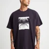 Flash Sale FORMER Cracked Crux Short Sleeve T-Shirt In Navy