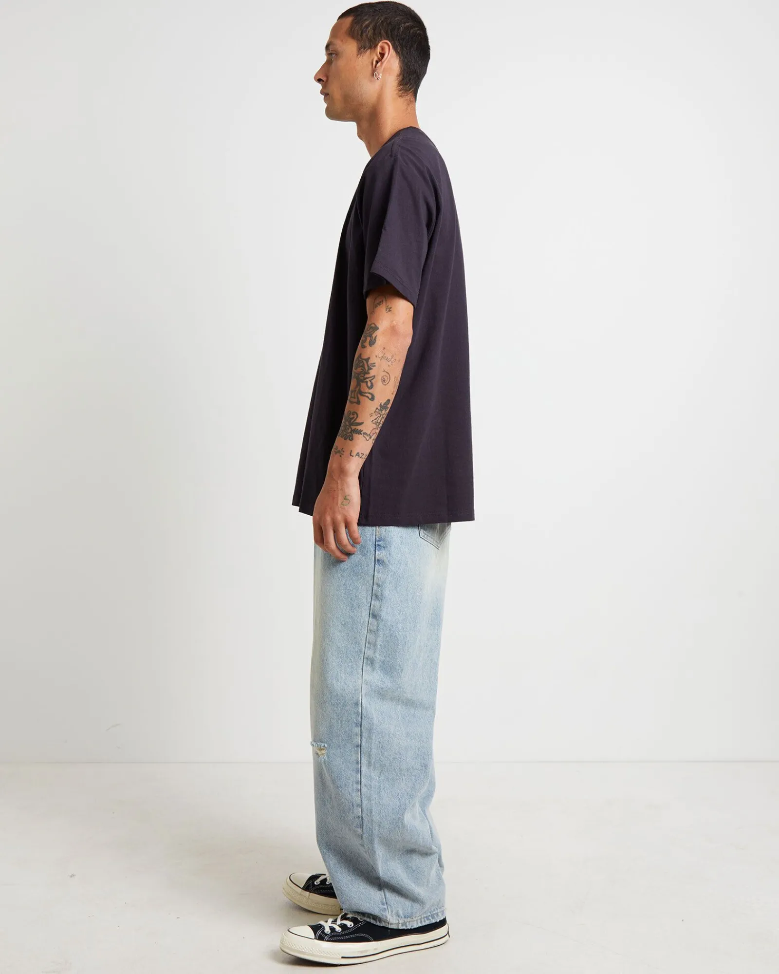 cracked_crux_short_sleeve_3-1.webp Flash Sale FORMER Cracked Crux Short Sleeve T-Shirt In Navy