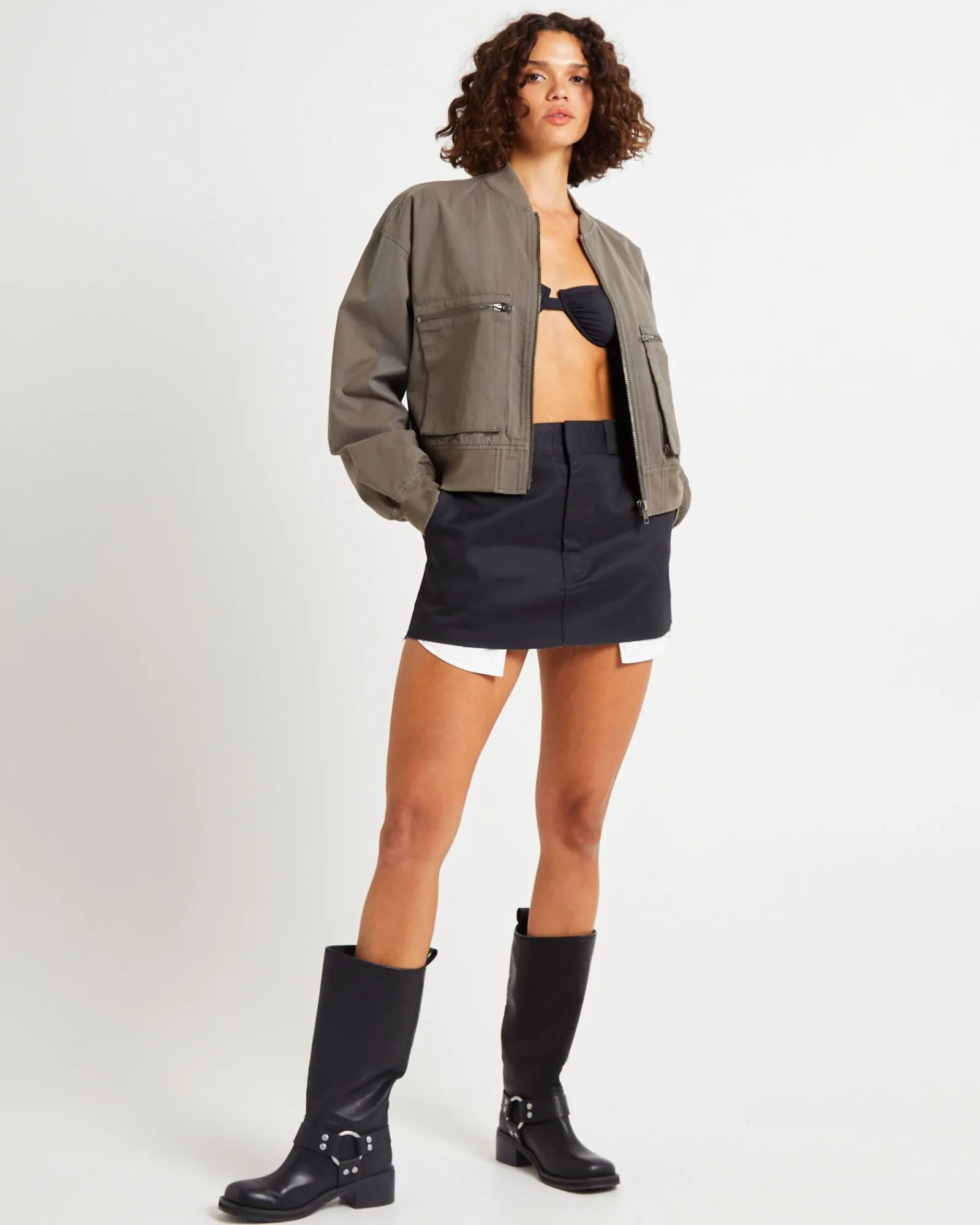 crop_utility_bomber_jacke_2.webp Clearance INSIGHT Crop Utility Bomber Jacket