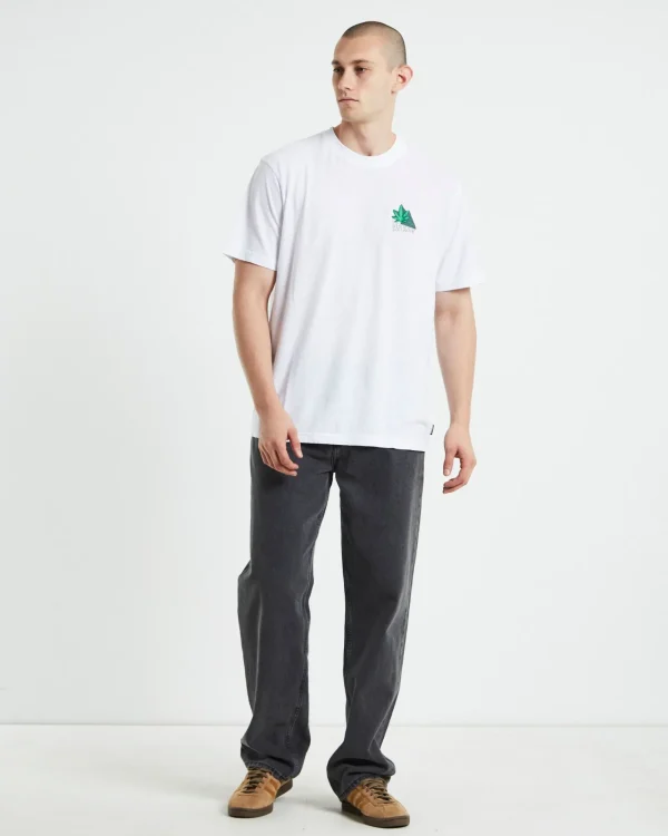 Best AFENDS Crops Hemp Retro Fit Short Sleeve T-Shirt White