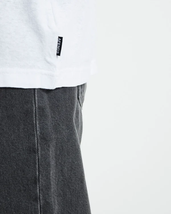 Best AFENDS Crops Hemp Retro Fit Short Sleeve T-Shirt White