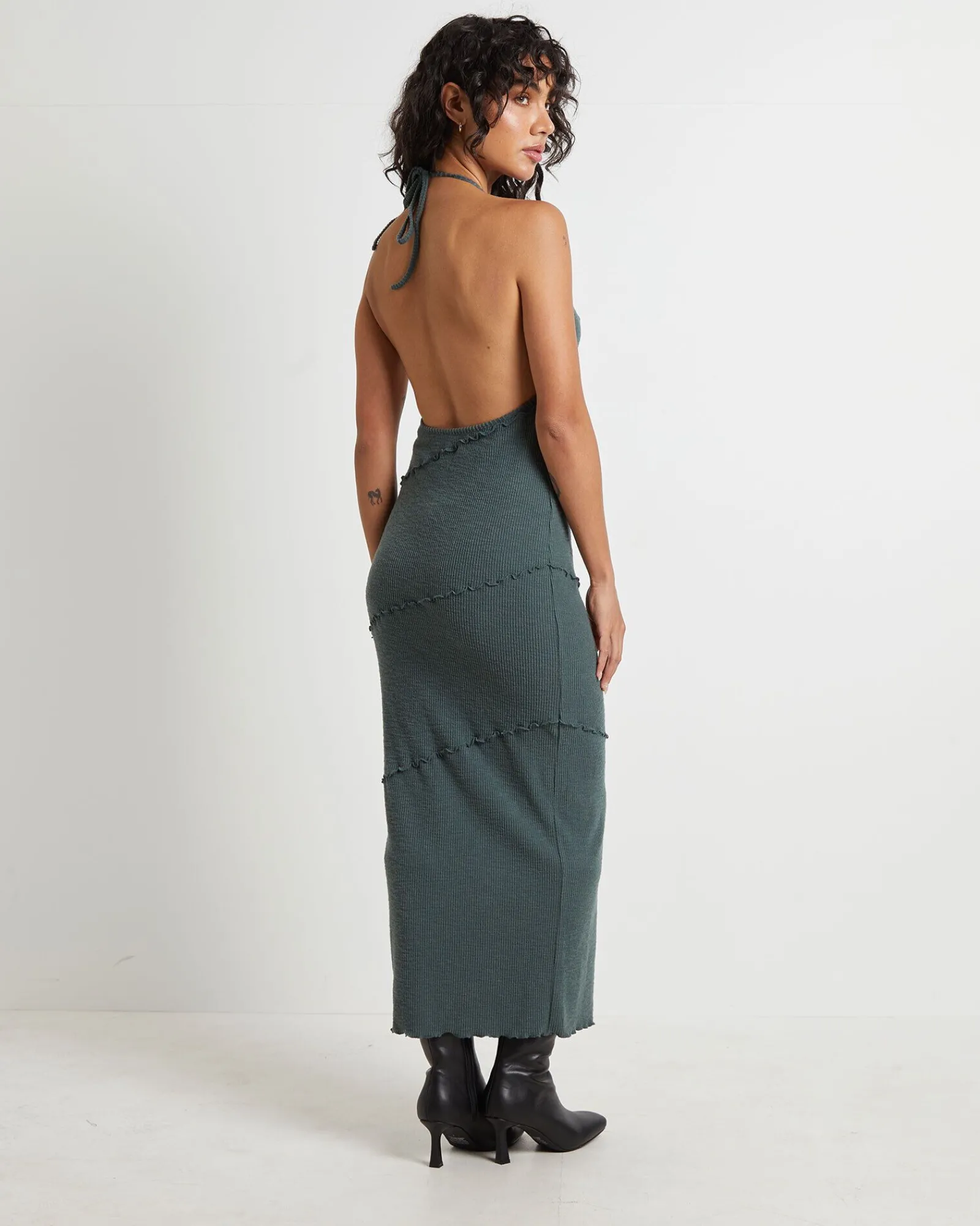 daphne_panelled_seam_back_1.webp Cheap NEON HART Daphne Panelled Seam Backless Halter Dress In Slate