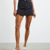 New INSIGHT Darby Decon Denim Skirt After Dark Black