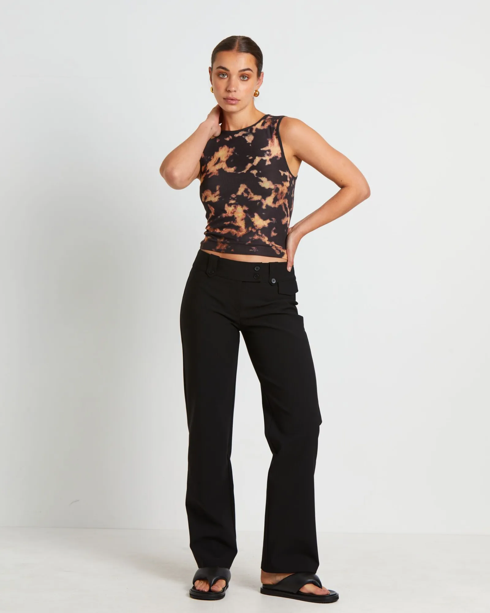 dark_cloud_mesh_cut_off_t_2.webp Shop NEON HART Dark Cloud Mesh Cut Off Tank Top In Brown