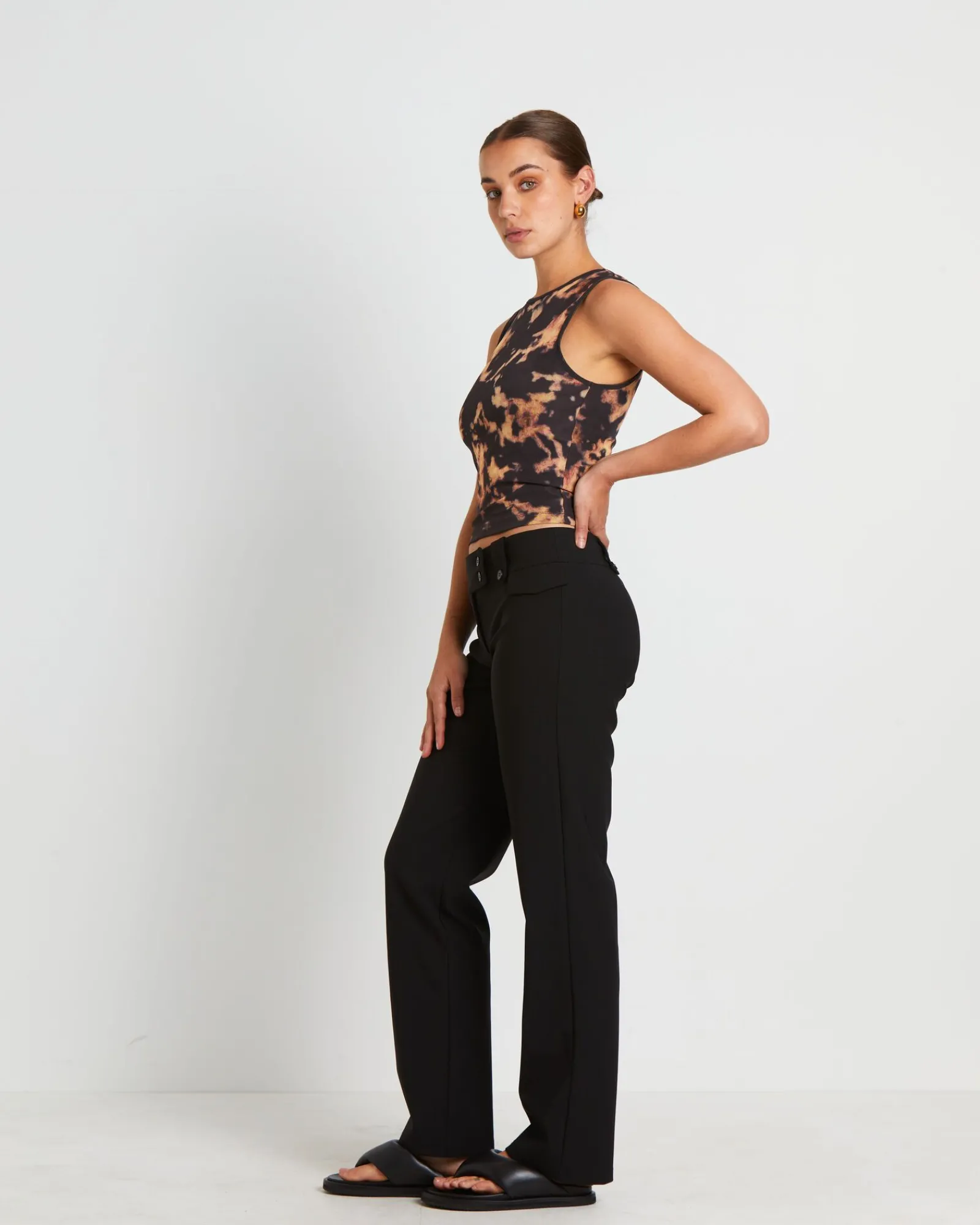dark_cloud_mesh_cut_off_t_3.webp Shop NEON HART Dark Cloud Mesh Cut Off Tank Top In Brown
