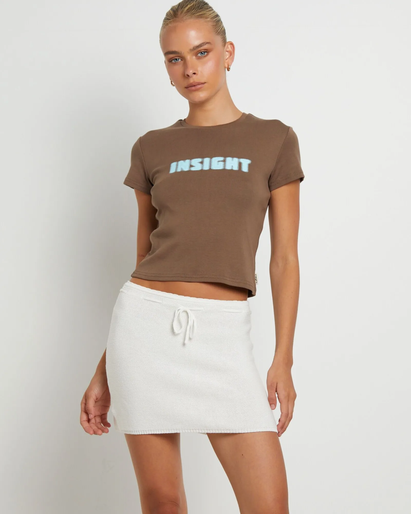 dazed__confused_baby_tee__0.webp Sale INSIGHT Dazed & Confused Baby Tee In Chocolate