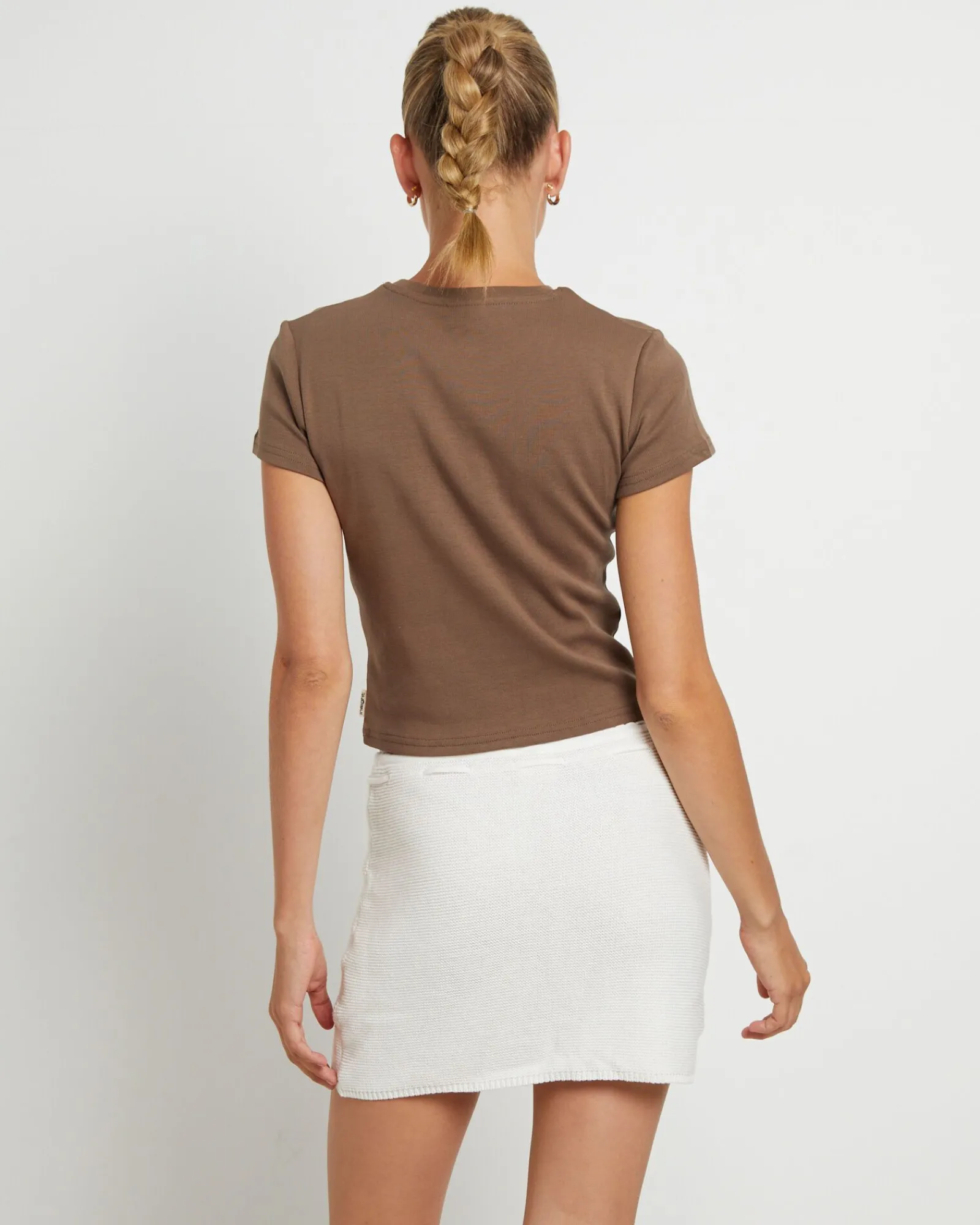 dazed__confused_baby_tee__1.webp Sale INSIGHT Dazed & Confused Baby Tee In Chocolate