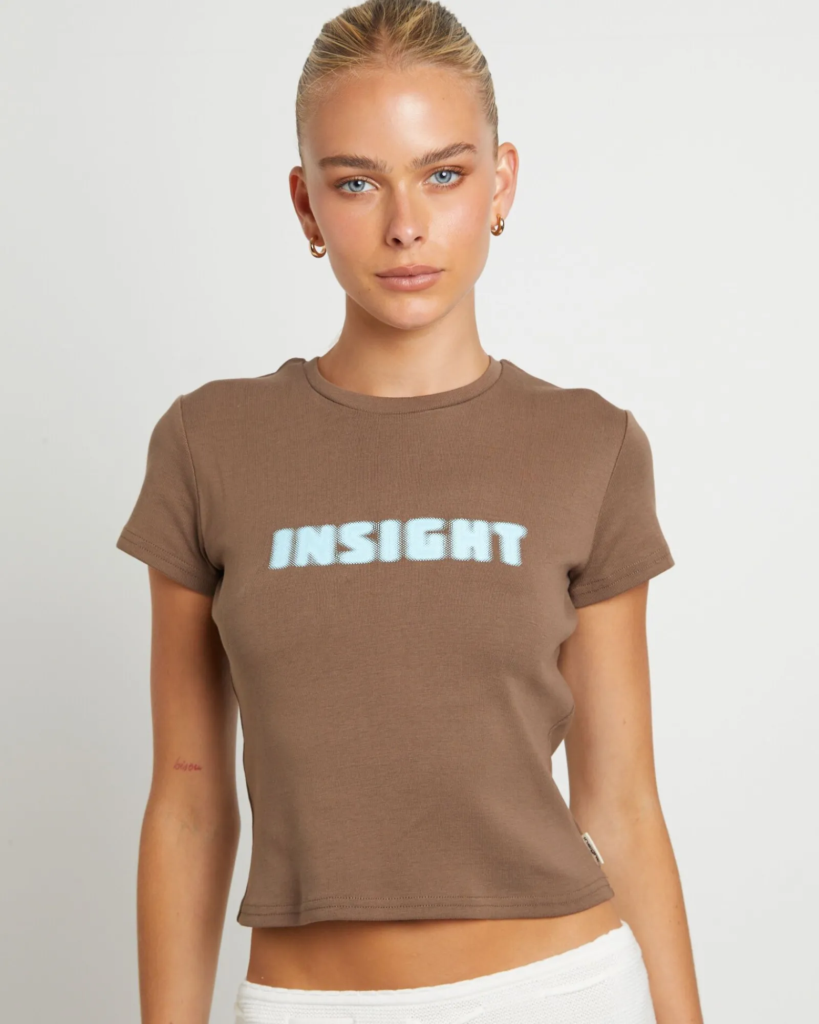 dazed__confused_baby_tee__4.webp Sale INSIGHT Dazed & Confused Baby Tee In Chocolate