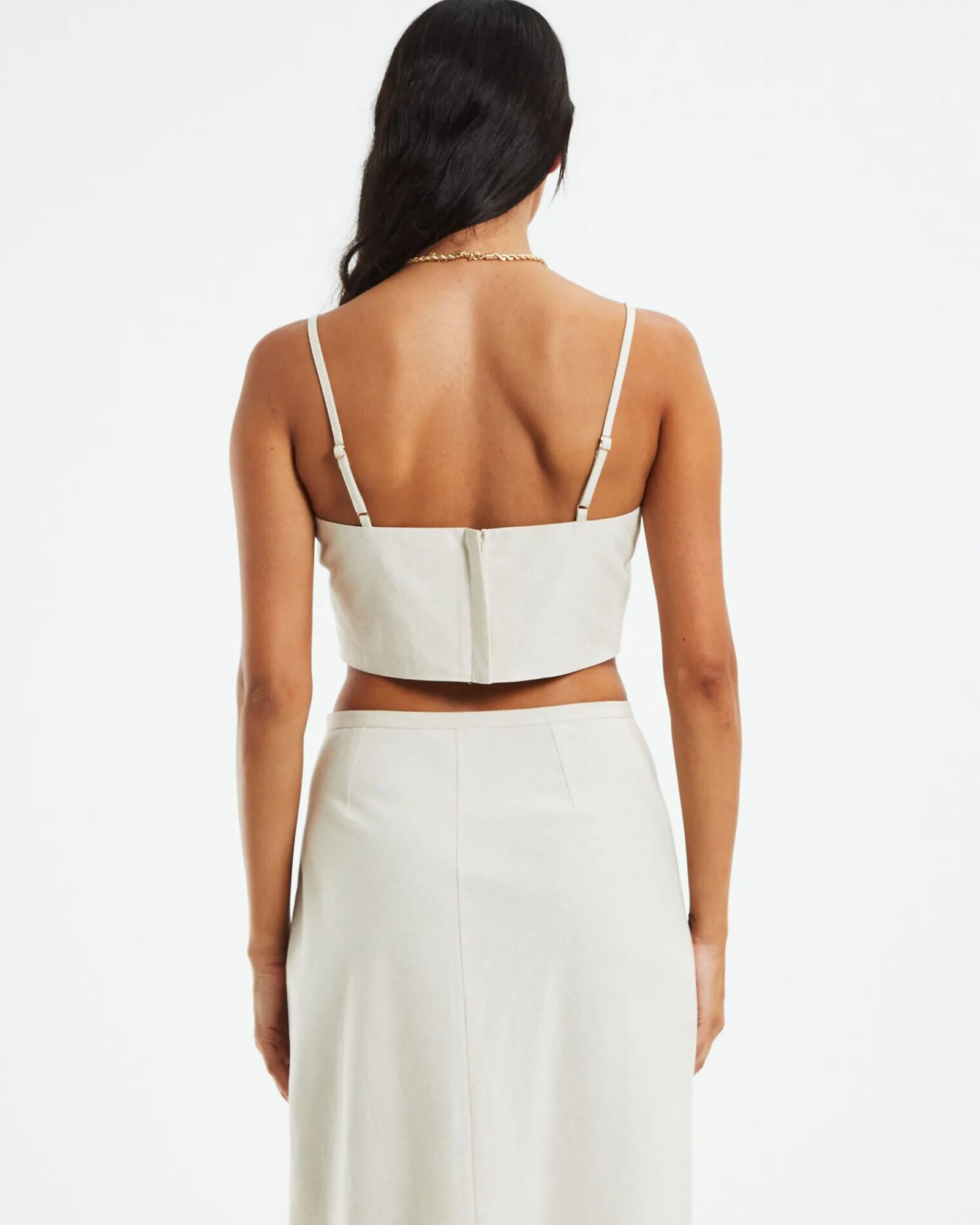delilah_linen_bandeau_top_2.webp New SUBTITLED Delilah Linen Bandeau Top Oat Marle