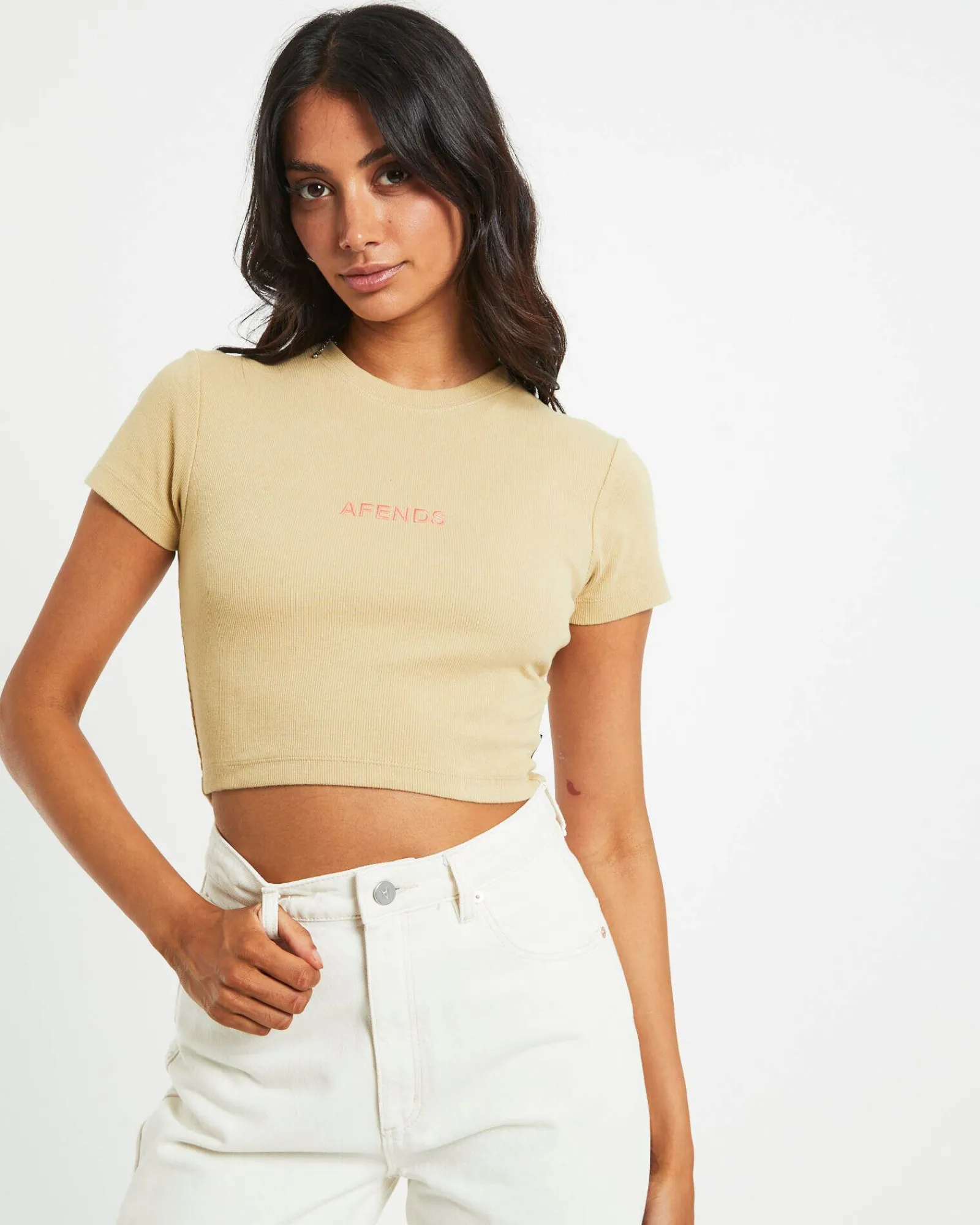 dillon_abbie_recycled_cro_0.webp Outlet AFENDS Dillon Abbie Recycled Cropped Tee In Natural