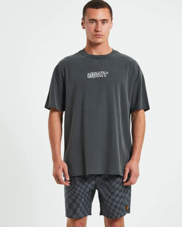 Fashion INSIGHT Dive Short Sleeve T-Shirt In Black
