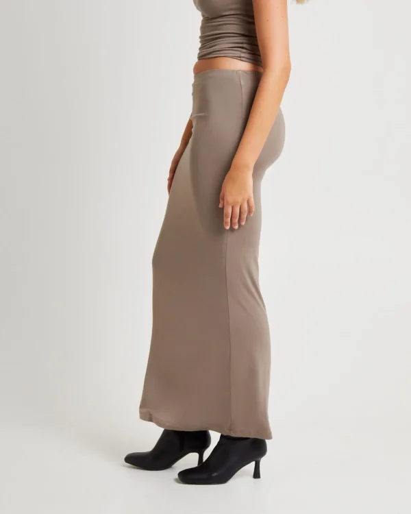 Hot ALICE IN THE EVE Dom Slinky Hipster Maxi Skirt
