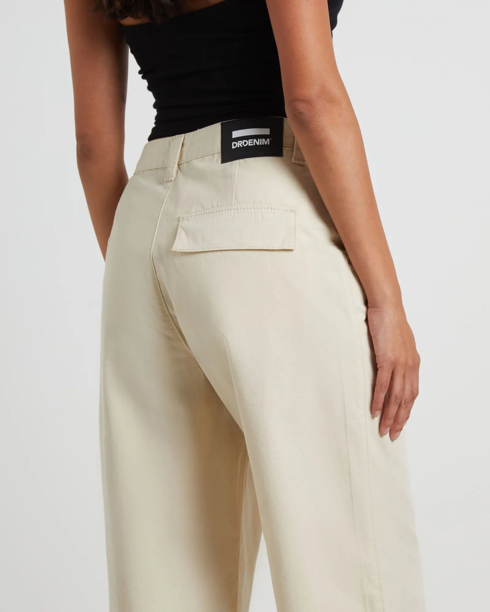 donna_cargo_pant_in_bone__2.webp Shop DR DENIM Donna Cargo Pant In Bone Ripstop