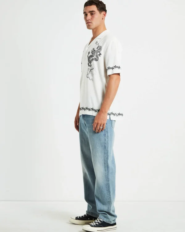 Outlet INSIGHT Draco Short Sleeve Resort Shirt In White