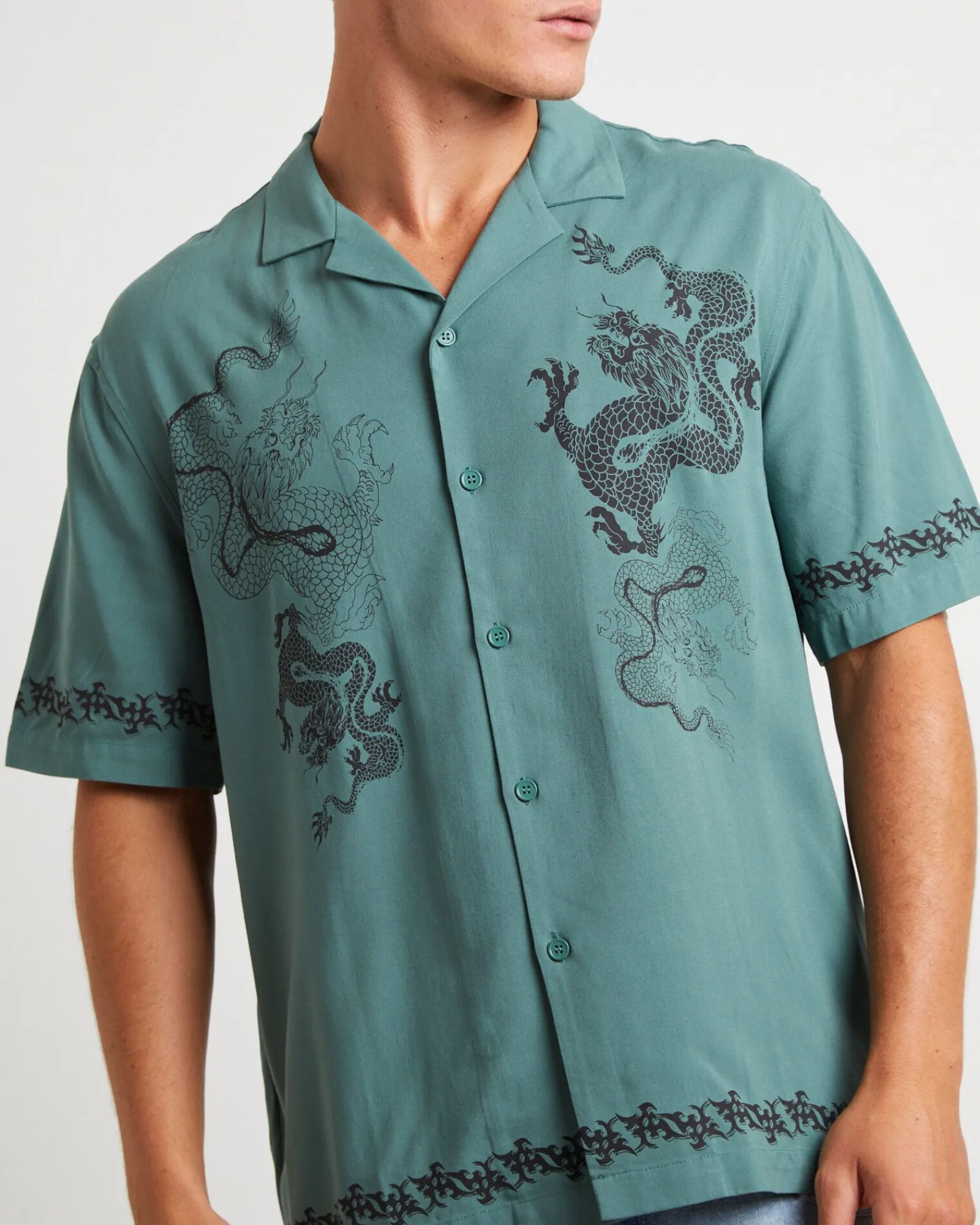 draco_short_sleeve_resort_4.webp Hot INSIGHT Draco Short Sleeve Resort Shirt In Teal