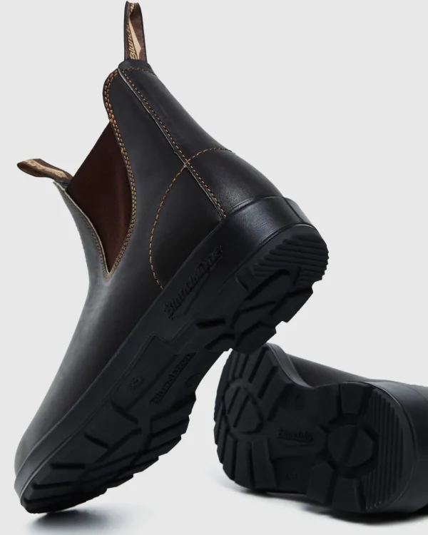 Shop BLUNDSTONE 500 Elastic Side Boots Brown