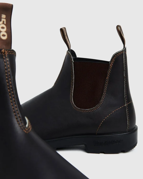 Shop BLUNDSTONE 500 Elastic Side Boots Brown