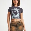 Best Sale NEON HART Elastica Baby Tee In Charcoal Grey