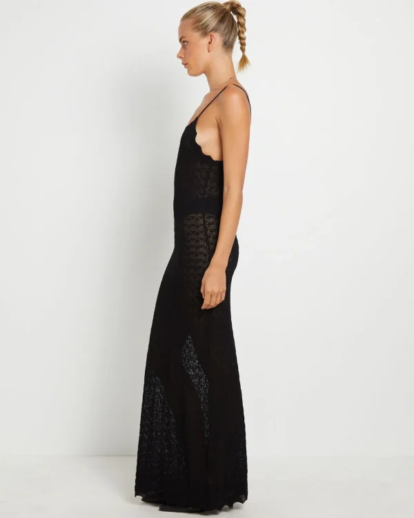 Cheap ALICE IN THE EVE Eleanor Lace Knit Maxi Dress In Black