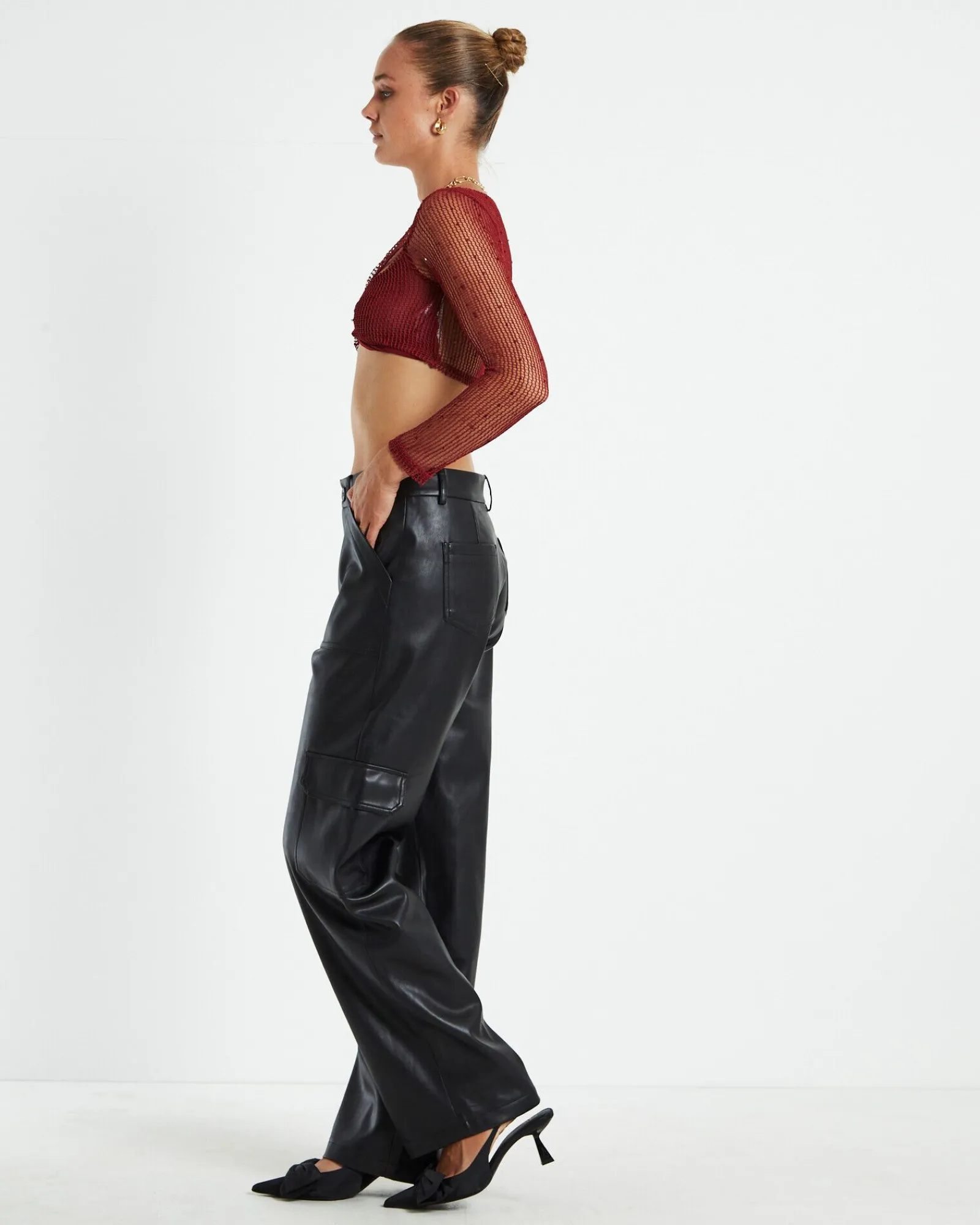emery_shimmer_mesh_long_s_3.webp Hot ALICE IN THE EVE Emery Shimmer Mesh Long Sleeve Top Garnet Red