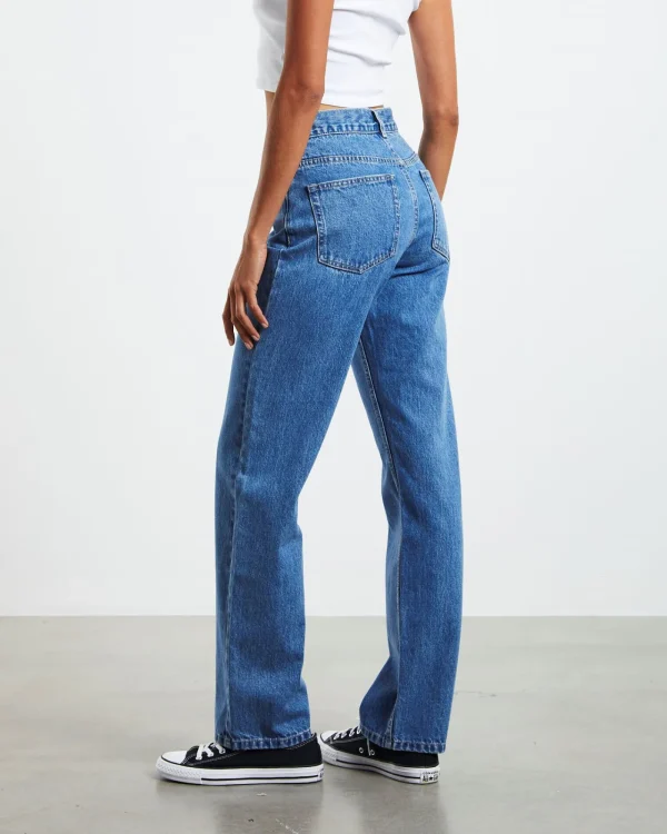 Outlet NEON HART Emmy Low Rise V-Waist Straight Jeans Bright Blue