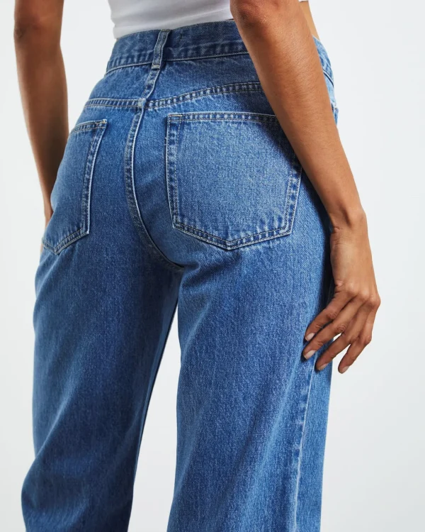 Outlet NEON HART Emmy Low Rise V-Waist Straight Jeans Bright Blue