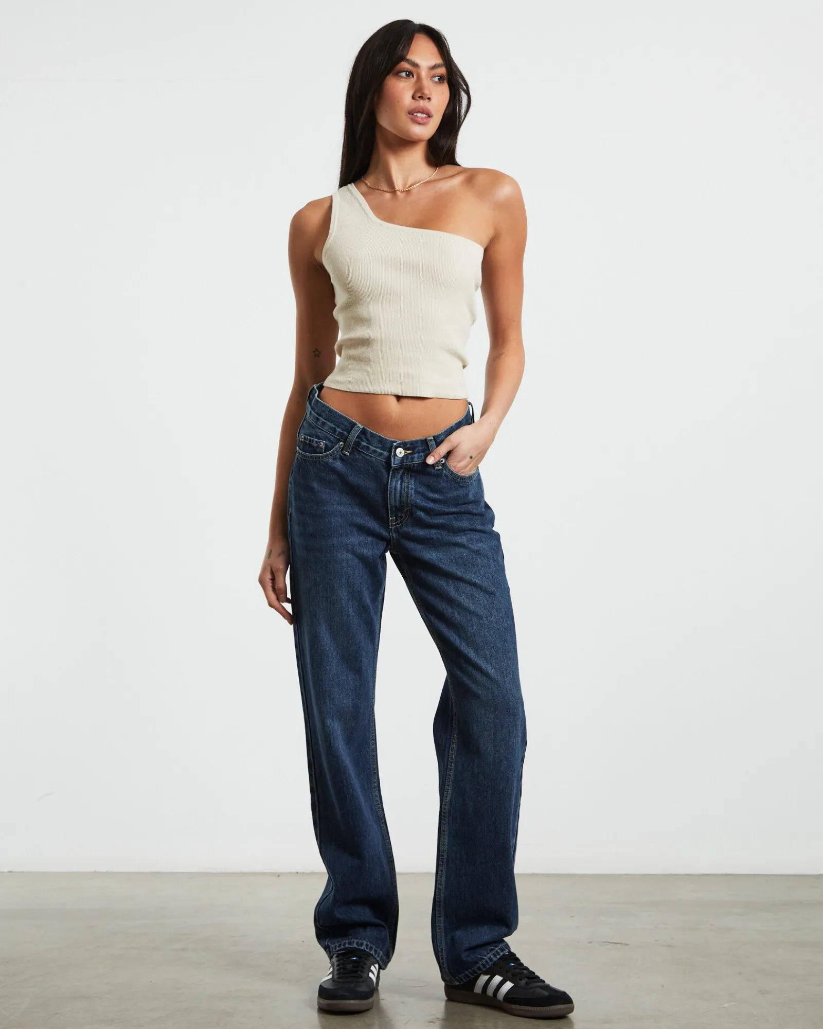 emmy_v_waist_straight_jea_3.webp Discount NEON HART Emmy V Waist Straight Jeans In Y2K Blue