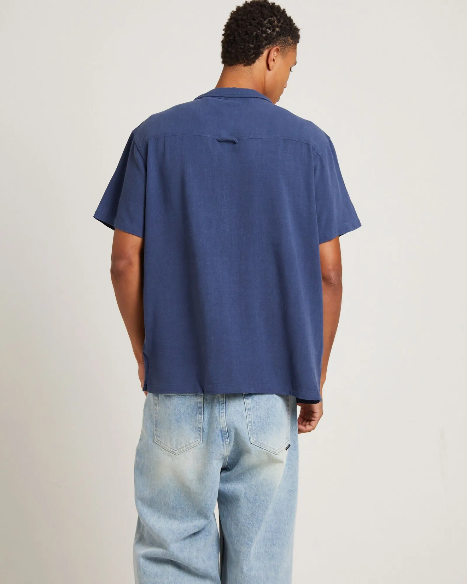 ernie_short_sleeve_resort_1.webp Sale THE CRITICAL SLIDE SOCIETY Ernie Short Sleeve Resort Shirt In Navy