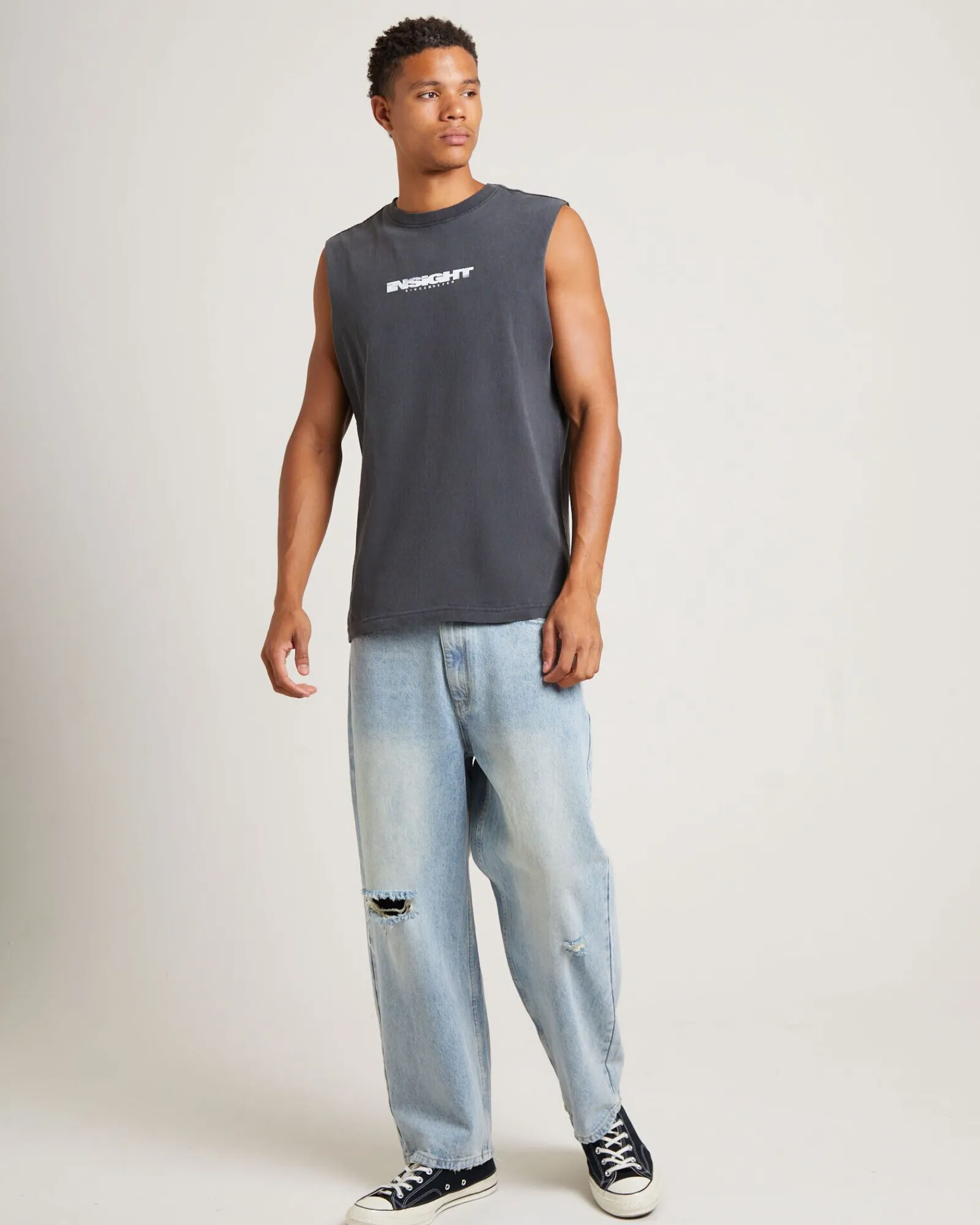 establish_muscle_tank_tee_2.webp Online INSIGHT Establish Muscle Tank Tee In Vintage Black