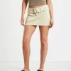 Outlet INSIGHT Fantasy Cord Low Rise Skirt In Clay Natural